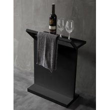 Столик для ванной с полотенцедержателем Abber Stein AS1637 черный