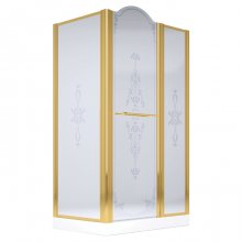 Душевой уголок Migliore Diadema 120x80 матовое стекло с декором