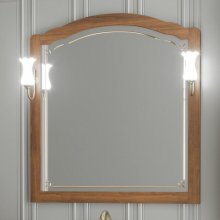 Зеркало Опадирис Лоренцо 100 светлый орех без полочки