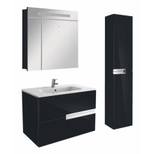 Мебель для ванной Roca Victoria Nord Black Edition 80 черный глянец