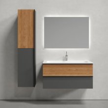 Мебель для ванной Sancos Delta 100 дуб/графит