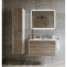Мебель для ванной Sancos Smart 90 дуб бардолино/белая
