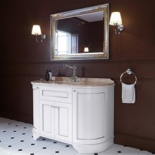 Мебель для ванной Tiffany World York Nuovo bianco/argento с 1 отв