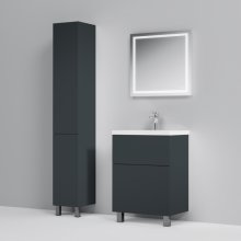 Мебель для ванной Am.Pm Gem 60 см, напольная, графит