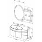 Мебель для ванной Aquanet Опера 115 L белая с дверцами