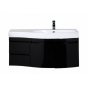Мебель для ванной Aquanet Опера 115 R черная с дверцами