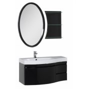 Мебель для ванной Aquanet Опера 115 L черная