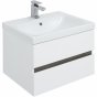 Мебель для ванной Aquanet Беркли 60 белая/ дуб рошелье