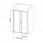 Душевая дверь Aquanet SD-1400A 140 см