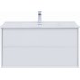 Мебель для ванной Aquanet Lino 100 белый глянец