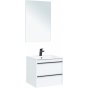 Мебель для ванной Aquanet Lino 60 белая матовая