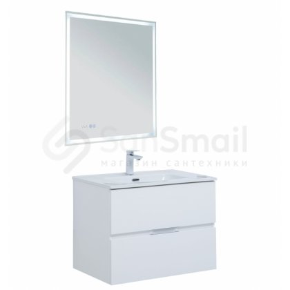 Мебель для ванной Aquanet Алвита New 70 с ящиками белая матовая
