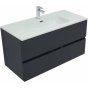 Мебель для ванной Aquanet Алвита New 100 с ящиками антрацит