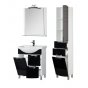 Мебель для ванной Aquanet Асти 75 черный + зеркало