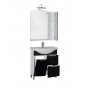 Мебель для ванной Aquanet Асти 75 черный + зеркало-шкаф