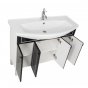 Мебель для ванной Aquanet Честер 105 черная патина серебро