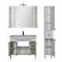 Мебель для ванной Aquanet Честер 105 белая патина серебро