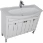 Мебель для ванной Aquanet Честер 105 белая патина серебро