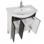 Мебель для ванной Aquanet Честер 75 черная патина серебро