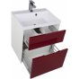 Мебель для ванной Aquanet Латина 60 бордо с двумя ящиками