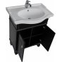 Мебель для ванной Aquanet Валенса 70 черная краколет/серебро
