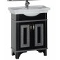 Мебель для ванной Aquanet Валенса 70 черная краколет/серебро