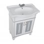 Мебель для ванной Aquanet Валенса 70 белая краколет/серебро