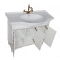Мебель для ванной Aquanet Валенса 100 белая краколет/золото