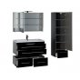 Мебель для ванной Aquanet Верона 100 черная подвесная
