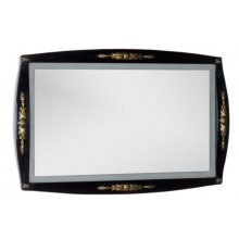 Зеркало Aquanet Виктория 120 черный глянец/золото