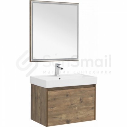 Мебель для ванной Aquanet Nova Lite 75 1+1 дуб рустикальный