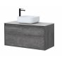 Мебель для ванной со столешницей Aquanet Nova Lite 100 1+1 дуб рошелье