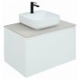 Мебель для ванной со столешницей Aquanet Nova Lite 75 1+1 белый глянец