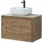 Мебель для ванной со столешницей Aquanet Nova Lite 75 1+1 дуб рустикальный