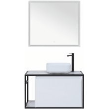 Мебель для ванной Aquanet Nova Lite Loft 90 R белый глянец
