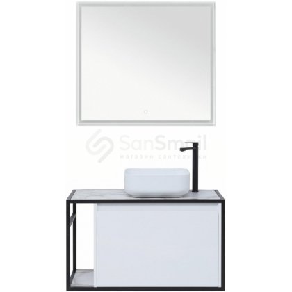 Мебель для ванной Aquanet Nova Lite Loft 90 R белый глянец