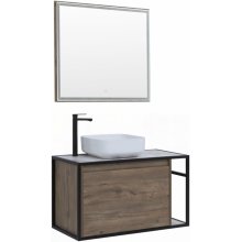 Мебель для ванной Aquanet Nova Lite Loft 90 L дуб рустикальный