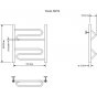 Полотенцесушитель Aquanet Paolo 60x50 см