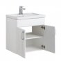 Мебель для ванной Aquanet Рондо 60 белая с дверцами