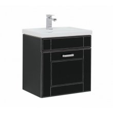 Мебель для ванной Aquanet Рондо 60 черный антик с ящиком