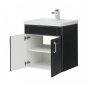 Мебель для ванной Aquanet Рондо 60 черный антик с дверцами