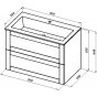 Мебель для ванной Aquanet Терра 90 маренго