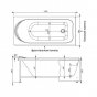 Ванна акриловая Aquanet Nord 140x70