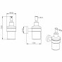 Дозатор для жидкого мыла Aquatek Вега AQ4005CR