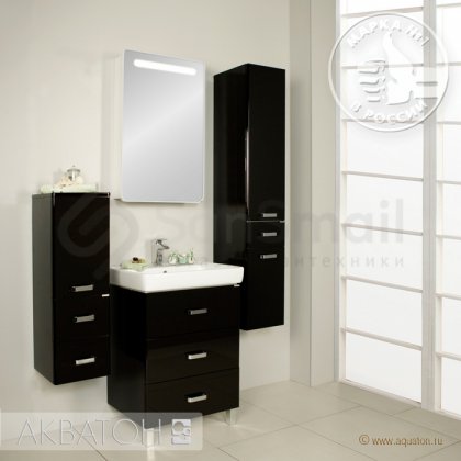 Мебель для ванной Акватон Америна М 70 черный глянец