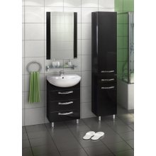 Мебель для ванной Акватон Ария 50 Н черный глянец