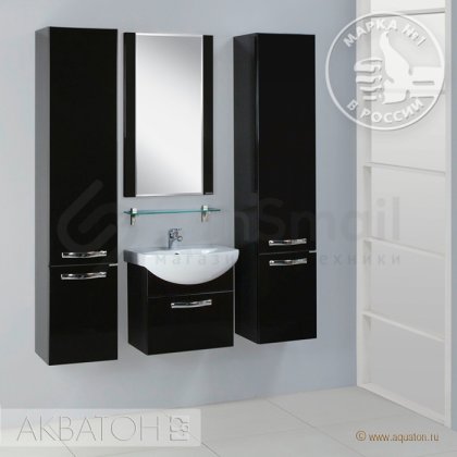 Мебель для ванной Акватон Ария 50 черный глянец