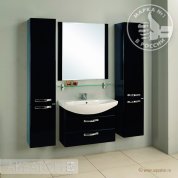 Мебель для ванной Акватон Ария 80 М черный глянец