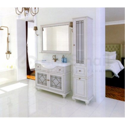 Мебель для ванной Акватон Беатриче 105 слоновая кость патина