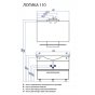 Мебель для ванной Акватон Логика 110 белый глянцевый/лен